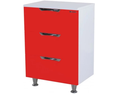 Комод красный глянец/белый глянец 60 см Bellezza Лагуна 4632109140033