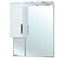 Зеркальный шкаф 65x100 см белый глянец L Bellezza Лагуна 4612110002018