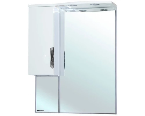 Зеркальный шкаф 65x100 см белый глянец L Bellezza Лагуна 4612110002018