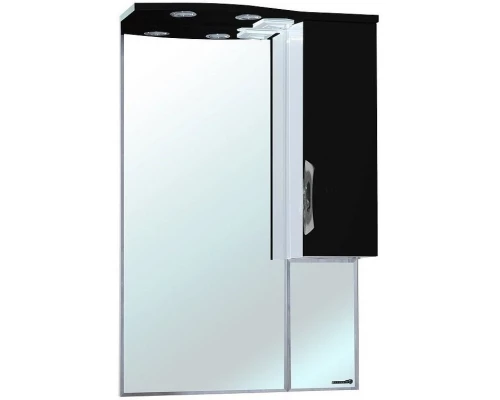 Зеркальный шкаф 65x100 см черный глянец/белый глянец R Bellezza Лагуна 4612110001042