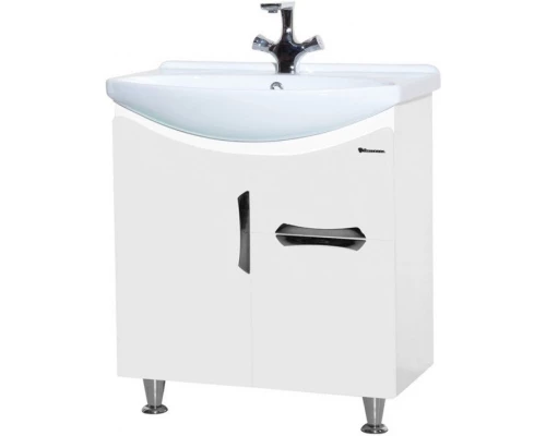 Тумба с раковиной белый глянец 65 см Bellezza Лагуна 4632110090013 + 4620000149897