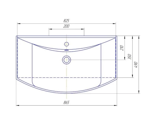 Тумба с раковиной красный глянец/белый глянец 86,5 см Bellezza Лагуна 4632114110038 + 4620008197357