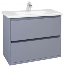 Тумба с раковиной серебро 61 см Bellezza Лоренцо 4639109270364 + 4660018640344