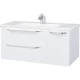 Тумба с раковиной белый глянец 100,4 см Bellezza Луиджи 4639217270010 + 4660018641235