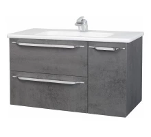 Тумба с раковиной серый 100,4 см Bellezza Луиджи 4639217270423 + 4660018641235