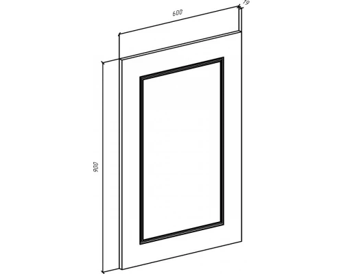 Зеркало 60x90 см капучино Bellezza Луиджи 4619209000450