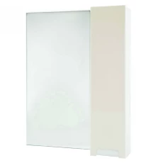 Зеркальный шкаф 58x80 см бежевый глянец/белый глянец R Bellezza Пегас 4610409001070