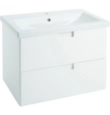 Тумба с раковиной белый глянец 60 см Bellezza Пегас 4630409270016 + 4690311045409