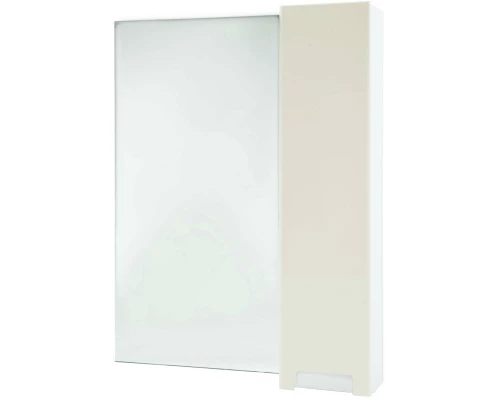 Зеркальный шкаф 68x80 см бежевый глянец/белый глянец R Bellezza Пегас 4610411001075