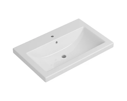 Тумба с раковиной красный глянец/белый глянец 70 см Bellezza Пегас 4630411140031 + 4690311050410