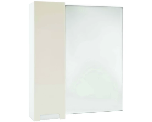 Зеркальный шкаф 78x80 см бежевый глянец/белый глянец L Bellezza Пегас 4610413002070
