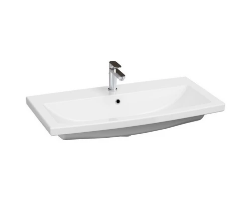 Тумба с раковиной белый глянец 89,5 см Bellezza Пегас 4630415140013 + 5902115715303