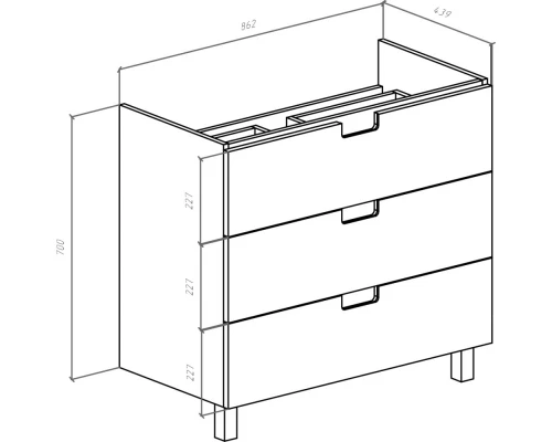Тумба с раковиной черный глянец/белый глянец 89,5 см Bellezza Пегас 4630415140044 + 5902115715303