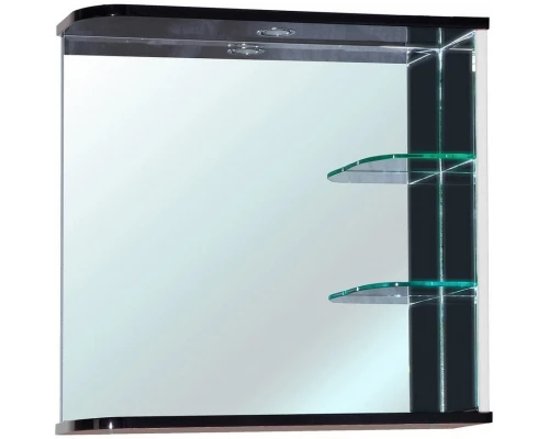 Зеркало 71x68 см черный глянец/белый глянец R Bellezza Рио 4613611061269