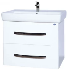 Тумба с раковиной белый глянец 60 см Bellezza Рокко 4635309670010 + 4620000148562