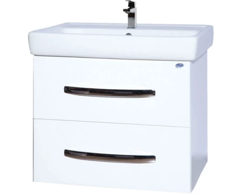 Тумба с раковиной белый глянец 60 см Bellezza Рокко 4635309670010 + 4620000148562
