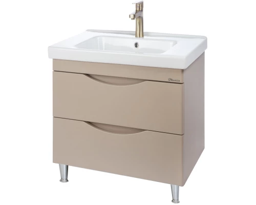 Тумба с раковиной капучино 100,5 см Bellezza Санриса 4630117110451  + 4660018641259