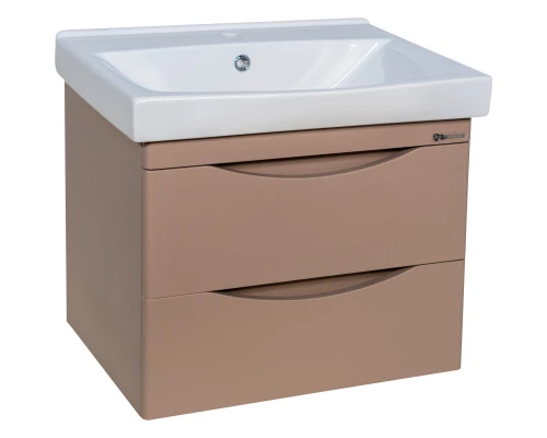 Тумба с раковиной капучино 60,5 см Bellezza Санриса 4630109180455 + 4690311076861