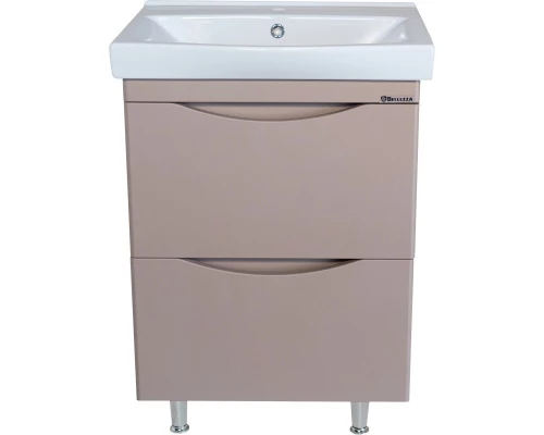 Тумба с раковиной капучино 60,5 см Bellezza Санриса 4630109660452 + 4690311076861