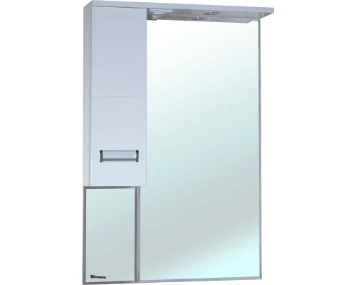 Зеркальный шкаф 58x80 см белый глянец L Bellezza Сиена 4613909002011