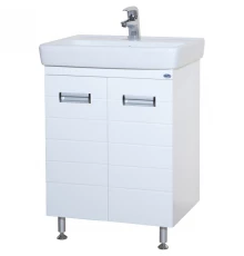 Тумба с раковиной белый глянец 60 см Bellezza Сиена 4633909660011 + 4620000148562