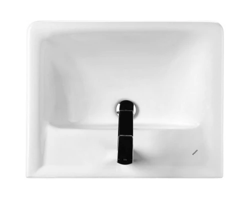 Тумба с раковиной белый глянец 60 см 2 ящика Bellezza Сиена 4633909670010 + 4620000148562