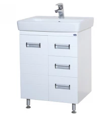 Тумба с раковиной белый глянец 70 см Bellezza Сиена 4633911310010 + 4620000148555