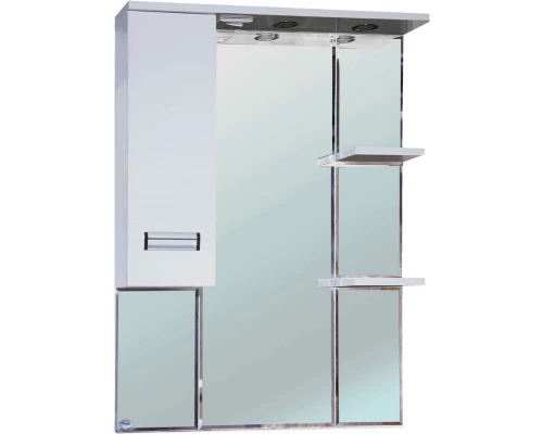 Зеркальный шкаф 78x101 см белый глянец L Bellezza Сиена 4613913002014