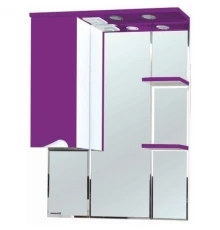 Зеркальный шкаф 75x100,3 см фиолетовый глянец/белый глянец L Bellezza Эйфория 4619113002410