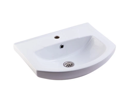 Тумба с раковиной белый глянец 50 см Bellezza Элеганс 4638606240016 + 4620008195766