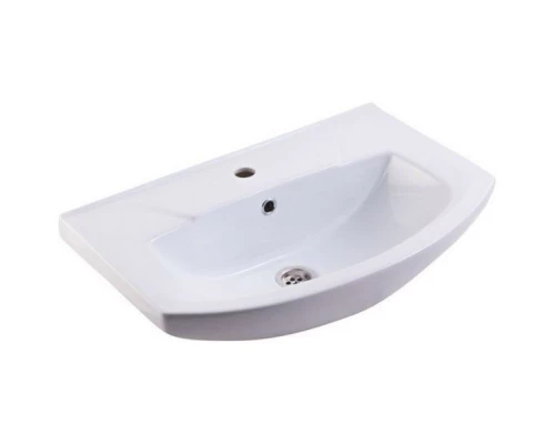 Тумба с раковиной бежевый глянец/белый глянец 66 см Bellezza Элеганс 4638610240071 + 4620008192475