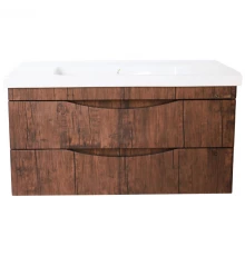 Тумба с раковиной орех 100,5 см Bellezza Санриса 4630117270438 + 4660018641259