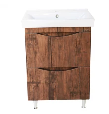 Тумба с раковиной орех 60,5 см Bellezza Санриса 4630109000432 + 4690311076861