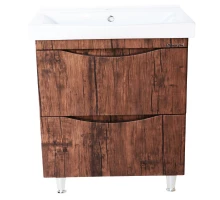 Тумба с раковиной орех 80,5 см Bellezza Санриса 4630113660431 + 4690311076878