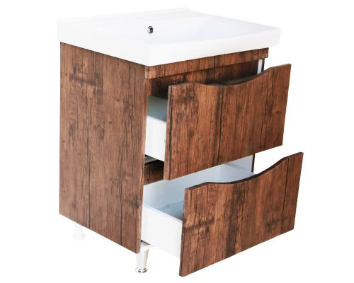 Тумба с раковиной орех 80,5 см Bellezza Санриса 4630113660431 + 4690311076878