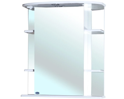 Зеркальный шкаф 65x72 см белый глянец R Bellezza Магнолия 4612710001015