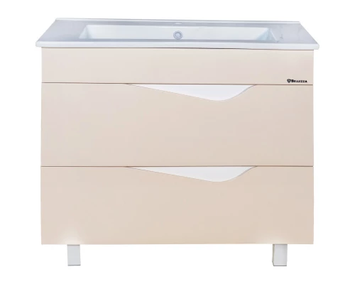 Тумба бежевый глянец/белый глянец 103 см Bellezza Эйфория 4639118000075