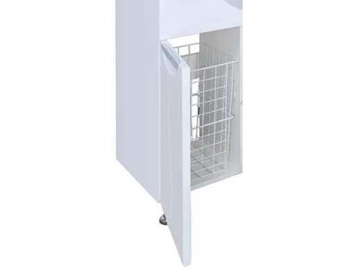 Тумба белый глянец 82,6 см с бельевой корзиной Bellezza Глория 4638514100013