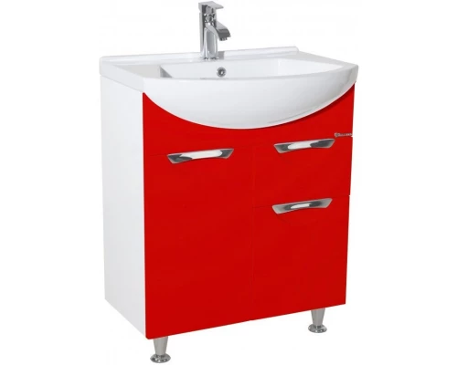 Тумба красный глянец/белый глянец 64 см Bellezza Альфа 4638810090032
