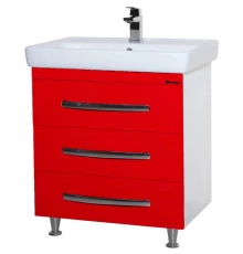 Тумба красный глянец/белый глянец 65 см Bellezza Рокко 4635311660030