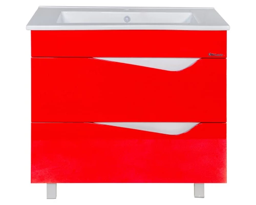 Тумба красный глянец/белый глянец 82 см Bellezza Эйфория 4639114660037