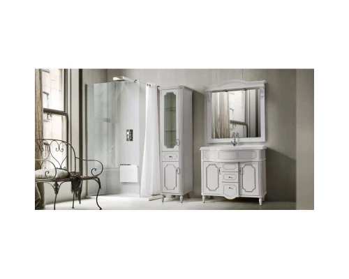 Пенал напольный белый глянец L Belux Каталония П 30-01