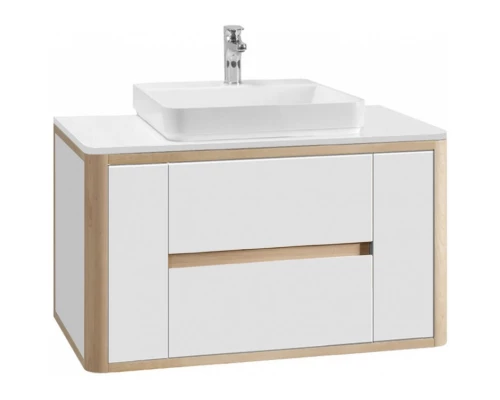 Тумба белый глянец/клен 99 см Belux Альмерия НП 100-02