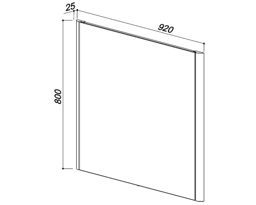 Зеркало 92x80 см клен Belux Альмерия В 100