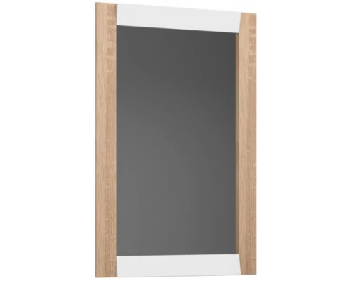 Зеркало 65x95 см белый глянец/дуб сонома Belux Бали В82