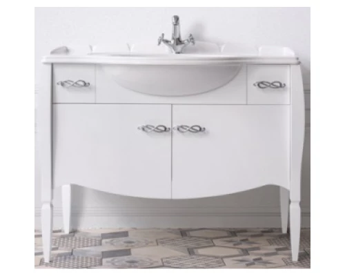 Тумба белый глянец 112,8 см Belux Бари Н105-02