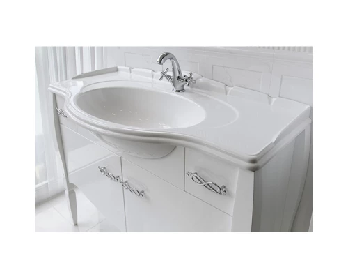 Тумба белый глянец 112,8 см Belux Бари Н105-02