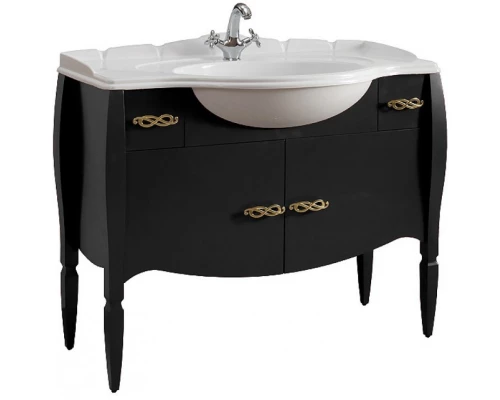 Тумба черный матовый 112,8 см Belux Бари Н105-02