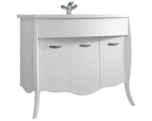 Тумба белый глянец 98,8 см Belux Бриз Н 105