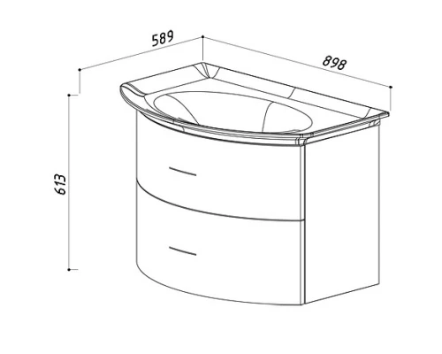 Тумба белый глянец 78,9 см Belux Версаль НП 80-02 4810924245922